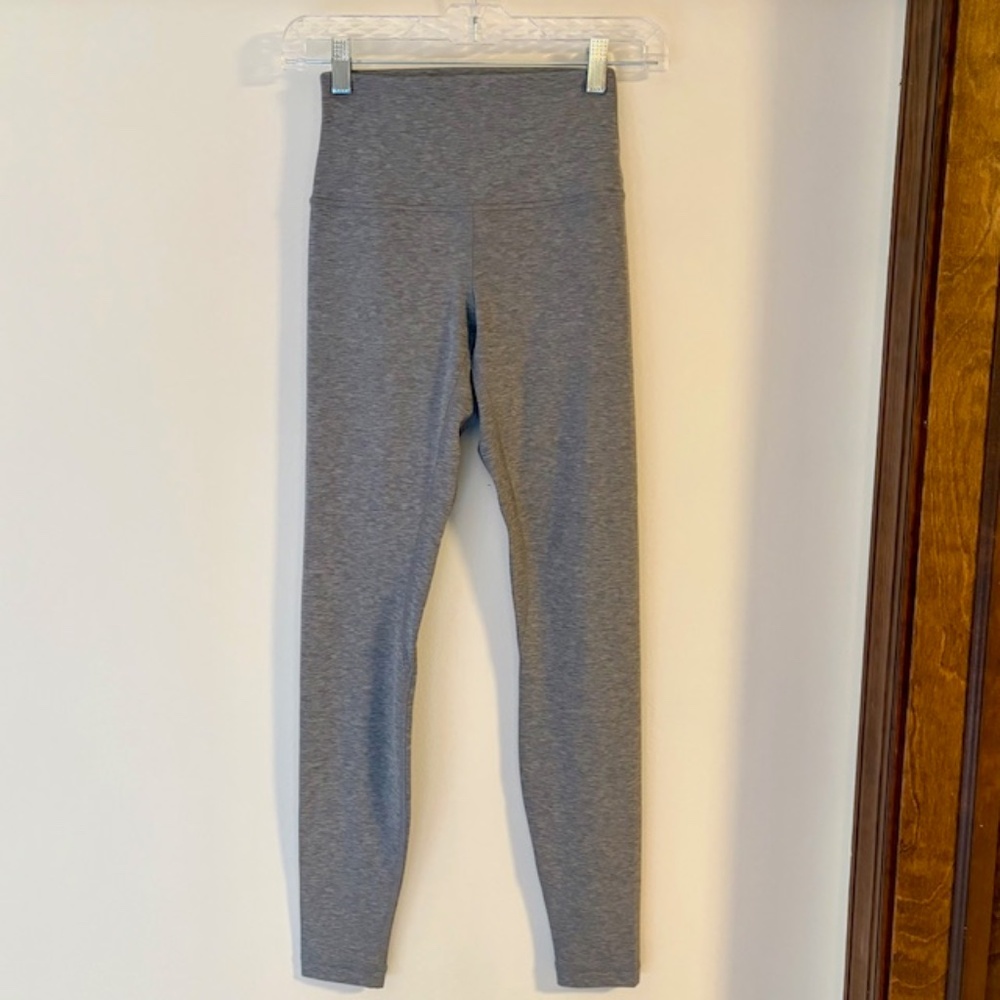 Lululemon Wunder Under High Rise Leggings 28" Heathered Gray Size 4